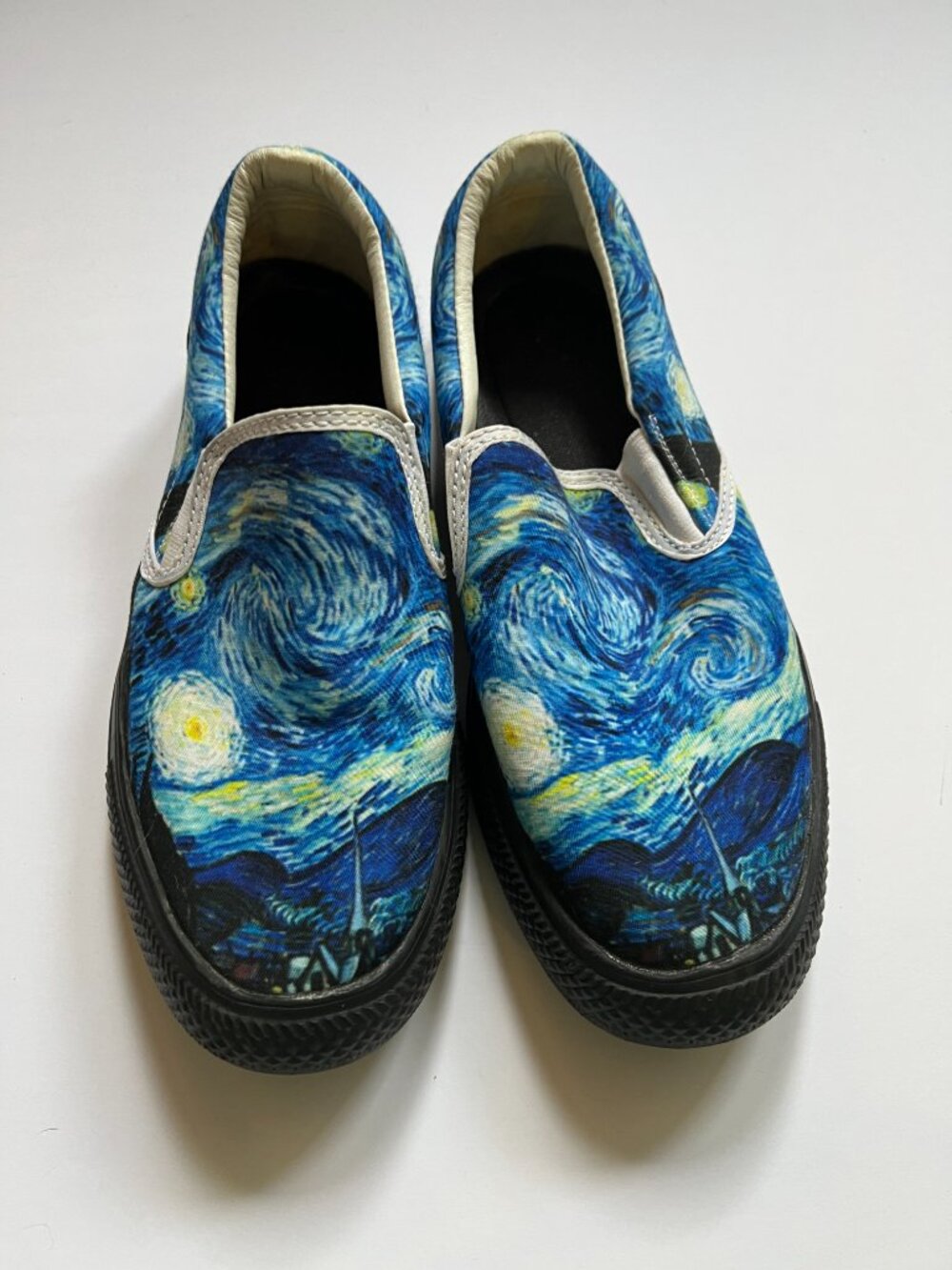 Van Gogh themed slip ons W9